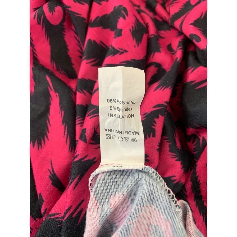 Women’s Pink & Black Long Sleeve Dress - Picture 4 of 6